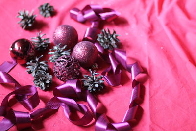 Close-up of cherries on plant