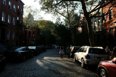 Cars parked in parking lot