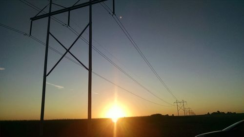 Scenic view of landscape at sunset