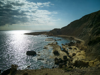 Scenic view of sea against sky