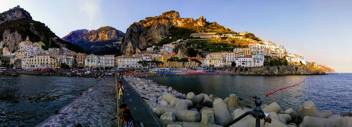 Panoramic view of sea against sky