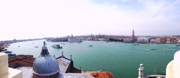 Boats in harbor