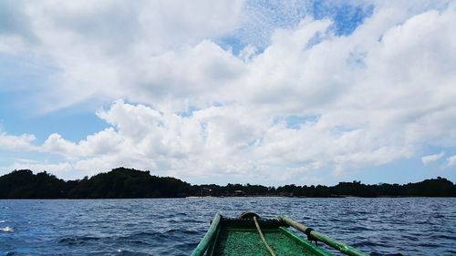 Panoramic view of sea against sky