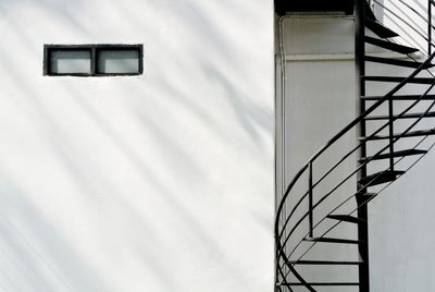 Low angle view of window on building