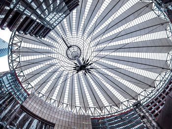 Low angle view of skylight