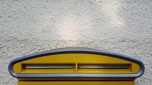 Close-up of yellow pipe
