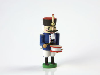 Close-up of toys toy against white background