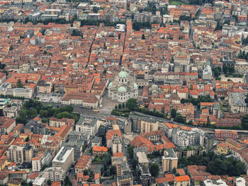 Top view of the historic city center