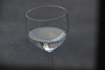 Close-up of wine glass on table