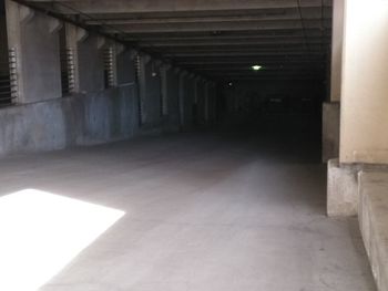 Empty corridor of building