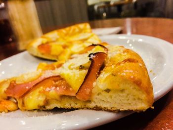 Close-up of served food