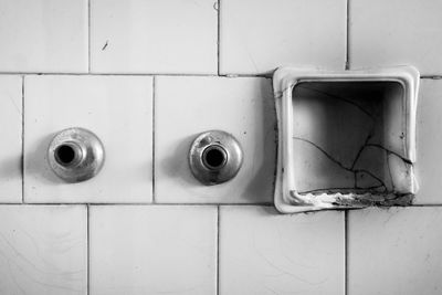 Full frame shot of paint on tiled floor