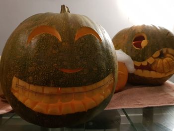Close-up of halloween pumpkin