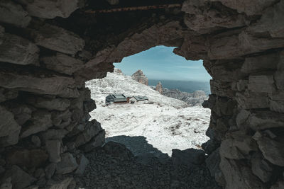 View of rock formations