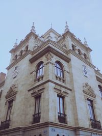 Low angle view of historic building