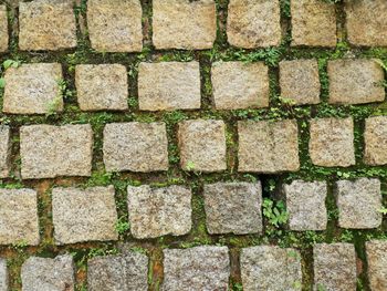 Full frame shot of stone wall