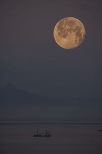 Scenic view of moon at night