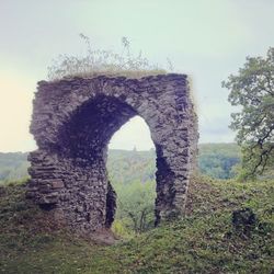 Arch against clear sky