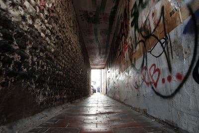 Graffiti on wall of building