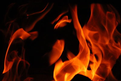 Close-up of bonfire