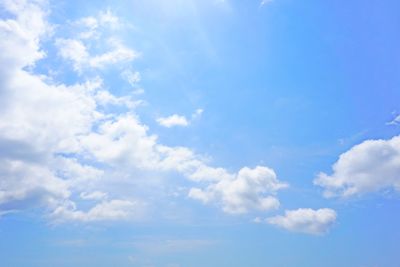 Low angle view of clouds in sky