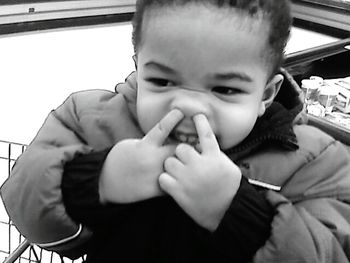 Portrait of cute girl