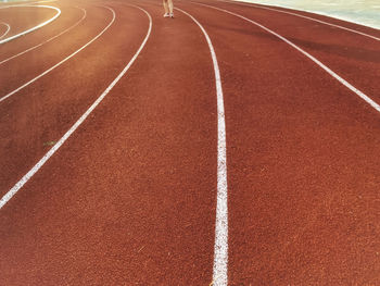 Full frame shot of running tracks