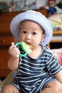 Portrait of cute baby girl