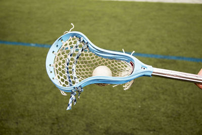 High angle view of basketball hoop