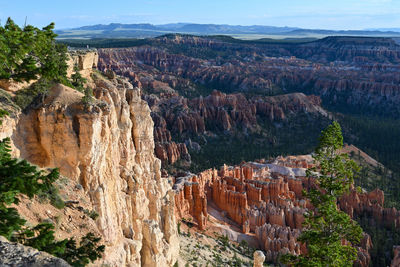 Panoramic view of rock formations