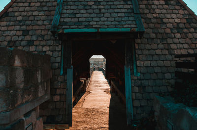 Corridor of old building