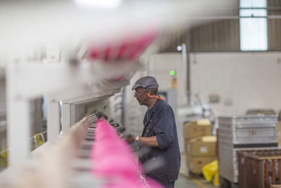 Man working in factory