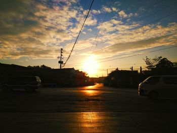 Road at sunset