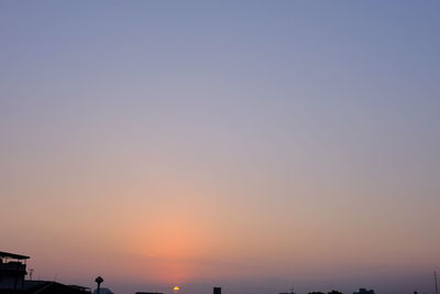 Scenic view of sky during sunset