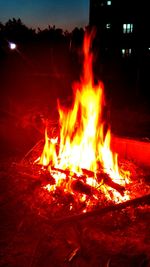 Bonfire at night