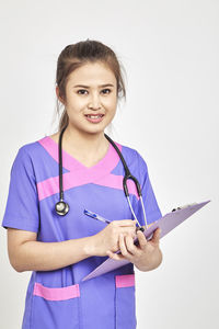 Portrait of a smiling young woman