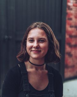 Portrait of smiling young woman