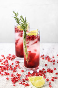 Close-up of drink on table