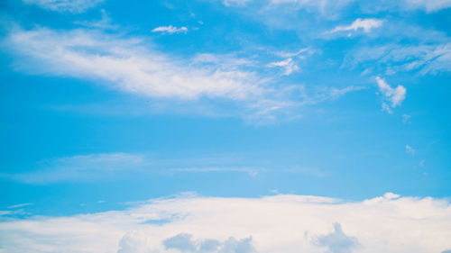 Low angle view of clouds in sky