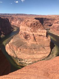 View of rock formations