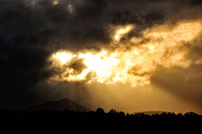 Low angle view of cloudy sky