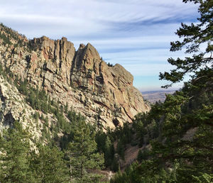 Scenic view of rocky mountains against sky
