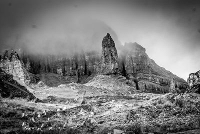 Scenic view of mountain against sky