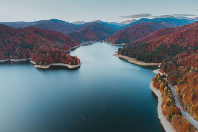 Scenic view of lake