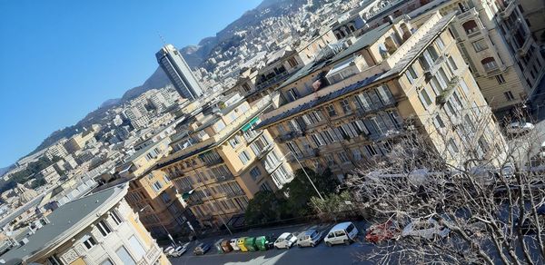 Low angle view of buildings against sky