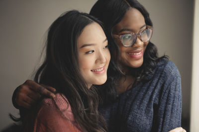 Portrait of two female friends