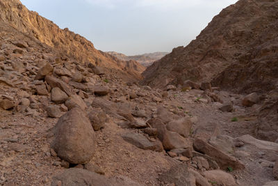 Rock formations in desert