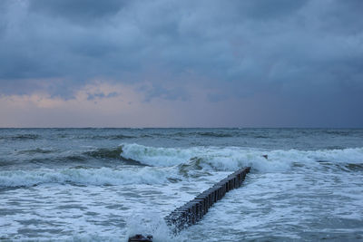 Scenic view of sea against sky