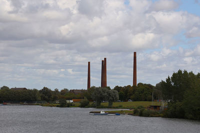 Scenic view of river against sky