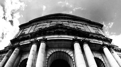 Low angle view of historical building against sky